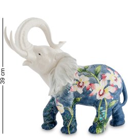 Статуэтка из фарфора Большой Слон с поднятым хоботом