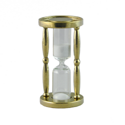 Песочные часы на 3 минуту золотые