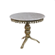 Столик из бронзы Редонда с мраморной столешницей Bello De Bronze BP-50204-D