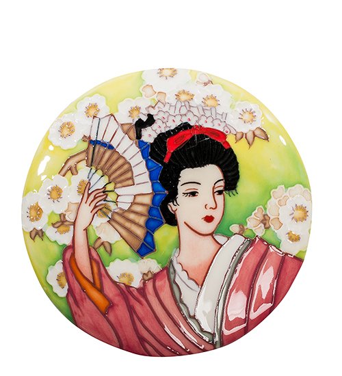 Шкатулка из фарфора Гейша Pavone JP-24/24, вид сверху