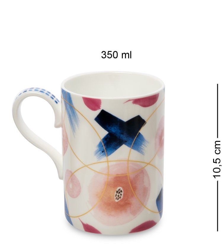 Кружка из фарфора Художественный Взгляд Pavone JK-306, оборотная сторона