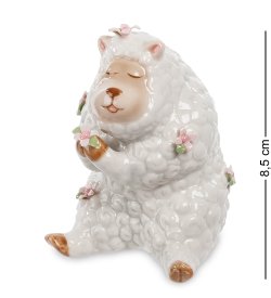 Фигурка из керамики Овечка с цветами