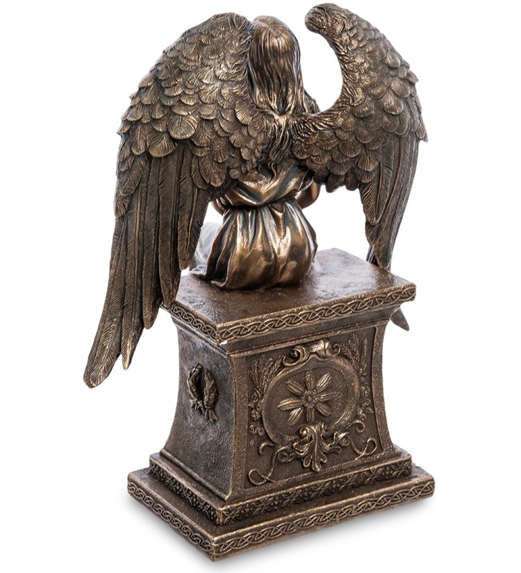 Статуэтка Ангел с розами Veronese WS-946, оборотная сторона