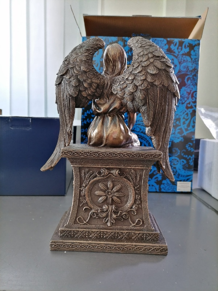 Статуэтка Ангел с розами Veronese WS-946, фото со склада оборотная сторона