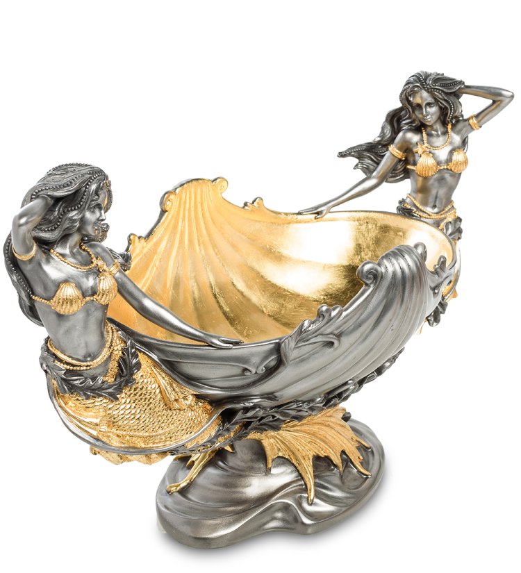 Ваза Ракушка с Русалками Veronese WS-45, вид сверху