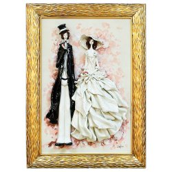 Картина из фарфора Пара