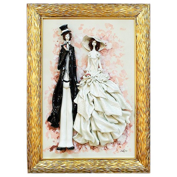 Картина из фарфора Пара