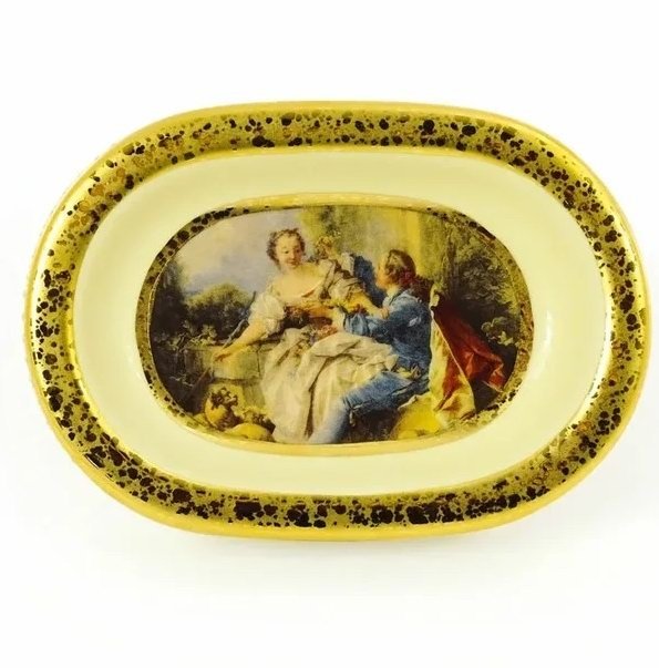 Мыльница из керамики коллекция Барокко