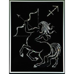 Картина Стрелец c кристаллами Swarovski