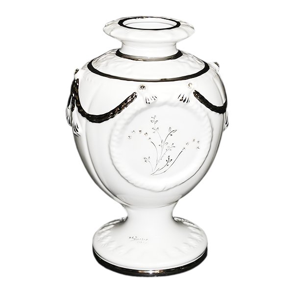 Ваза для цветов Платиновые детали красных роз Ceramiche Ferraro R 986/P, оборотная сторона