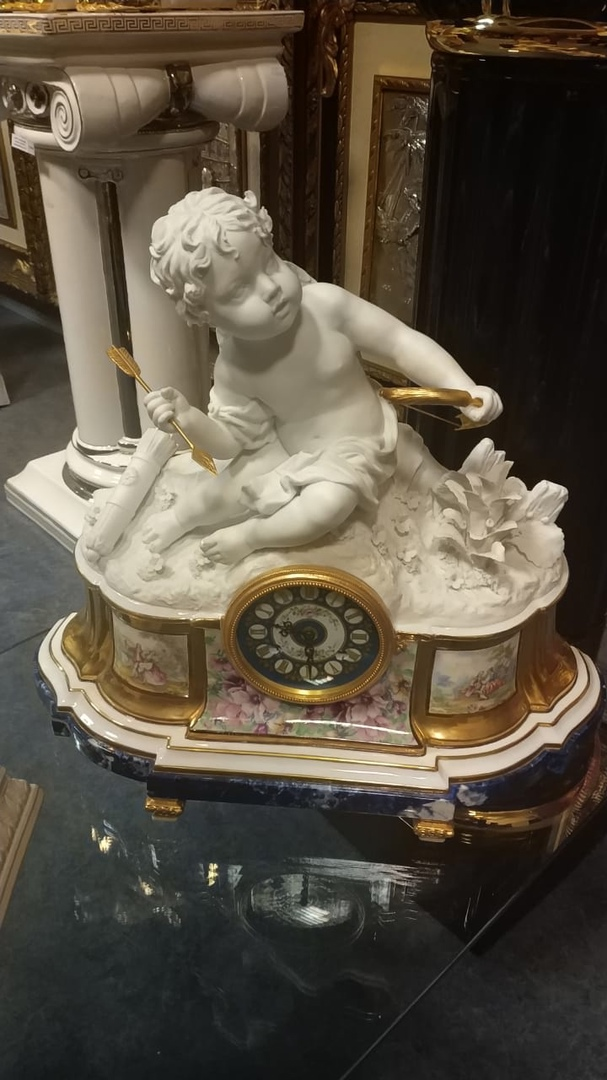 Часы из фарфора Время путешествий, фото со склада