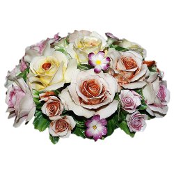 Фарфоровая статуэтка Розы и фиалки