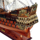 Модель парусного корабля Soleil Royal, Франция, 74 см, фотография кормы