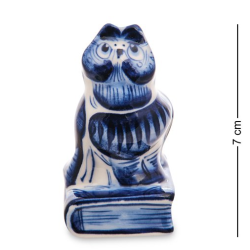 Фигурка Филин Голубая гжель