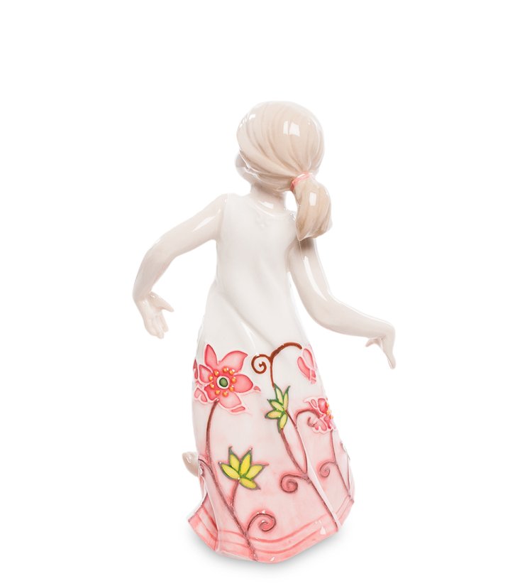 Статуэтка из фарфора Девочка в танце Pavone JP-764/ 16, фотография со спины