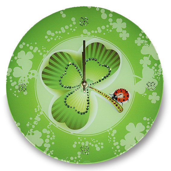 Часы с кристаллами Swarovski - Клевер