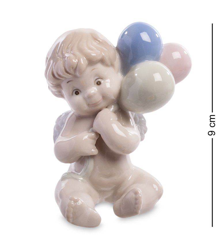 Фигурка из фарфора Ангелочек с воздушными шариками Pavone JP-34/ 3
