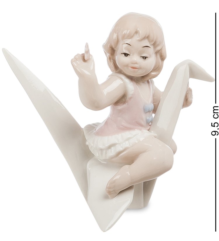 Фарфоровая статуэтка Девочка со звездочкой в руке Pavone JP-45/16