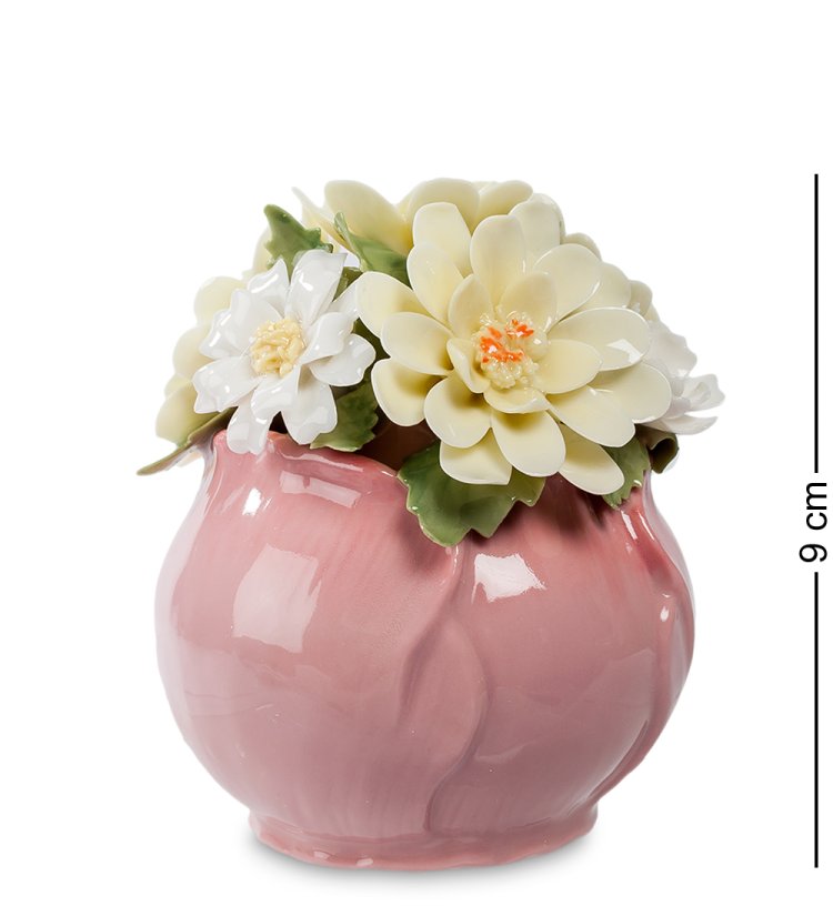 Цветы из керамики Маргаритки в вазе Pavone CMS-33/29