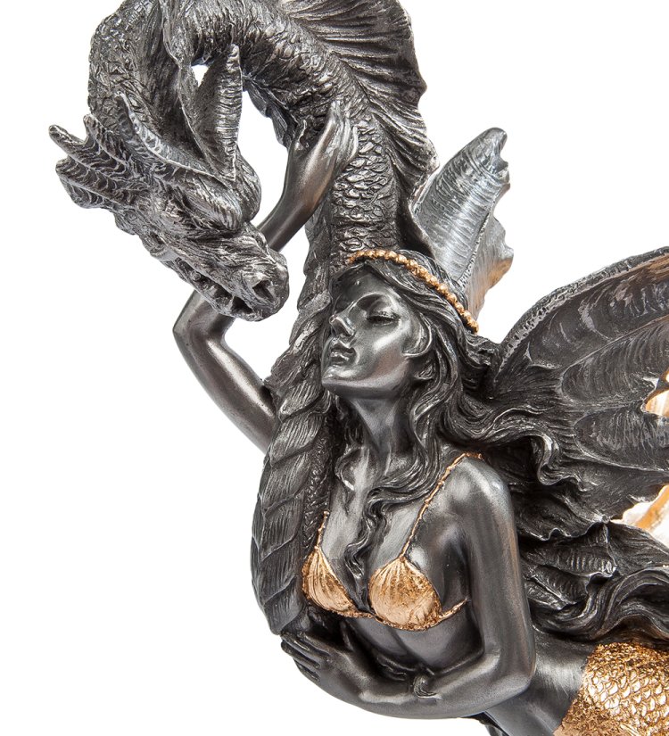 Ваза Ракушка с Русалкой Veronese WS-47, портретный вид