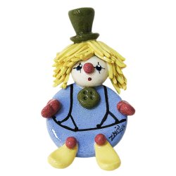 Магнит Клоун голубой