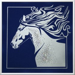 Картина Всегда первый c кристаллами Swarovski