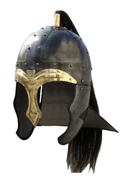Шлем Восточный с черным хвостом