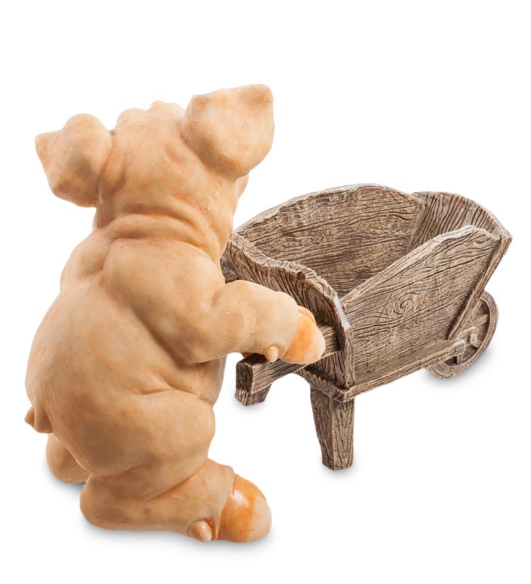 Кашпо Садовник Хрюшкин Sealmark GG-4732-MB, оборотная сторона