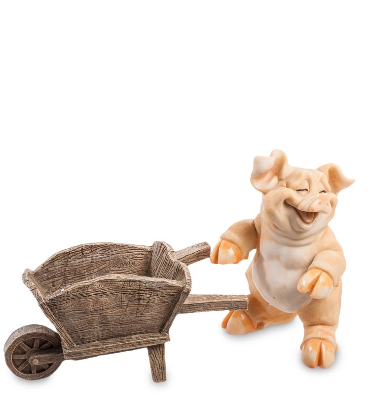 Кашпо Садовник Хрюшкин Sealmark GG-4732-MB, вид профиль