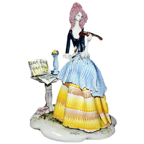 Фарфоровая статуэтка Девушка скрипачка