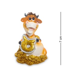 Статуэтка Символ 2021 года - Бык с монетами Телец