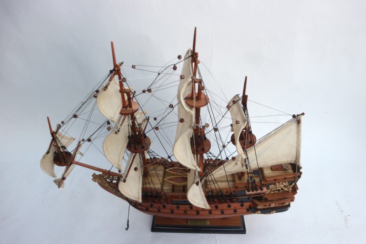 Модель парусного корабля Soleil Royal, Франция, 46 см TS-0011-40-W​, фотография 4