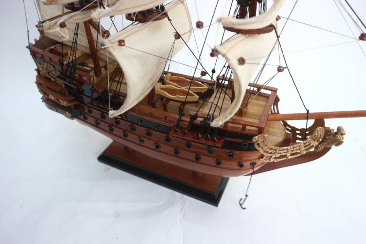 Модель парусного корабля Soleil Royal, Франция, 46 см TS-0011-40-W​, фотография 9