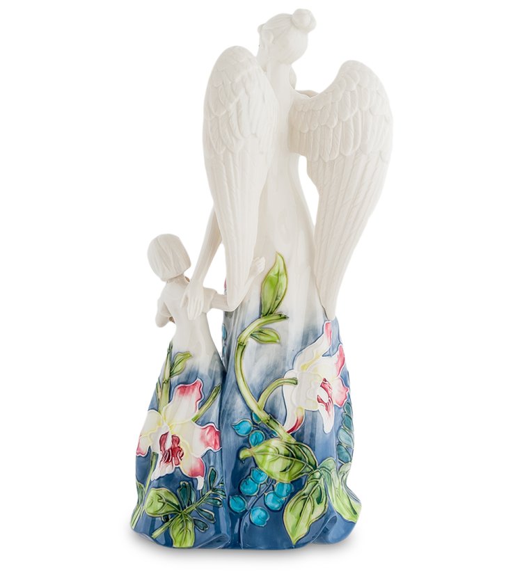 Статуэтка из фарфора Ангел Девушка Ангел и дети Pavone JP-96/ 17, фотография со спины
