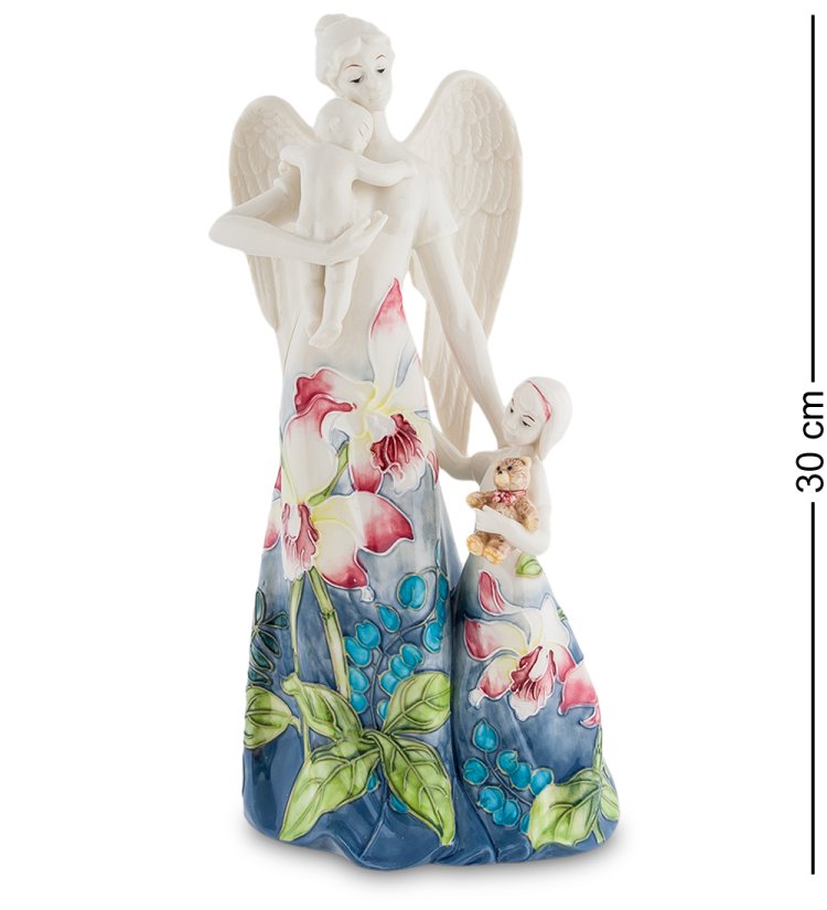 Статуэтка из фарфора Ангел Девушка Ангел и дети Pavone JP-96/ 17