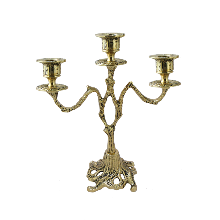 Каминные часы с канделябрами Секуло, золотые Bello De Bronze BP-2704738-D, фотография канделябра