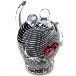 Статуэтка Мышка с сердцем из муранского стека