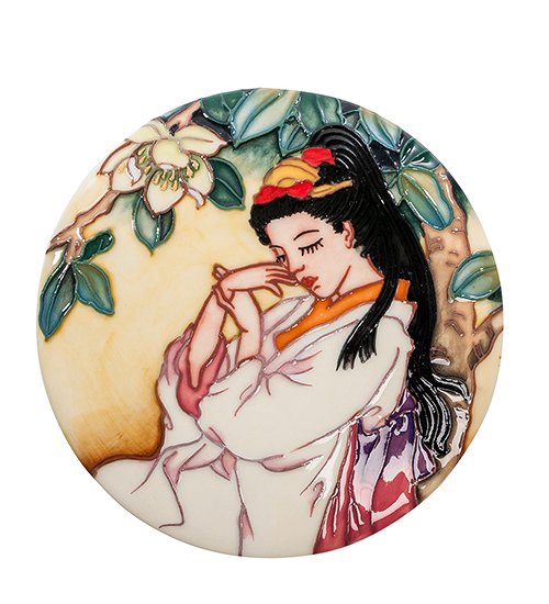 Шкатулка из фарфора Нежность Гейши Pavone JP-24/25, вид сверху