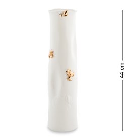 Высокая Ваза для цветов из фарфора Золотые Лягушки