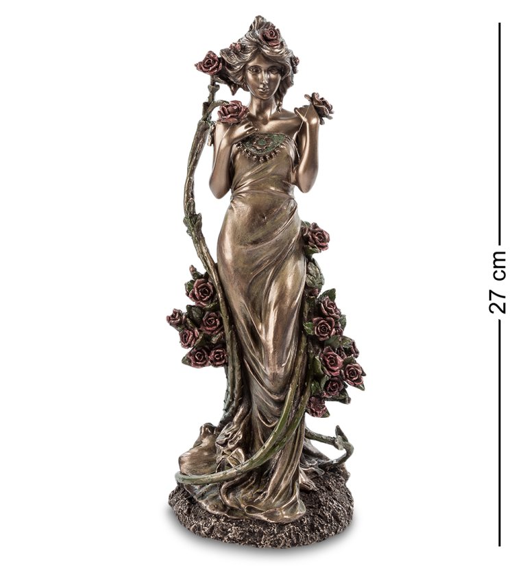Статуэтка Дама в цветах - Альфонс Муха Veronese WS-622