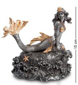 Шкатулка Русалка на морском камне