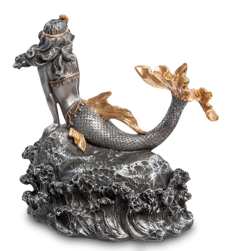 Шкатулка Русалка на морском камне Veronese WS-485, оборотная сторона