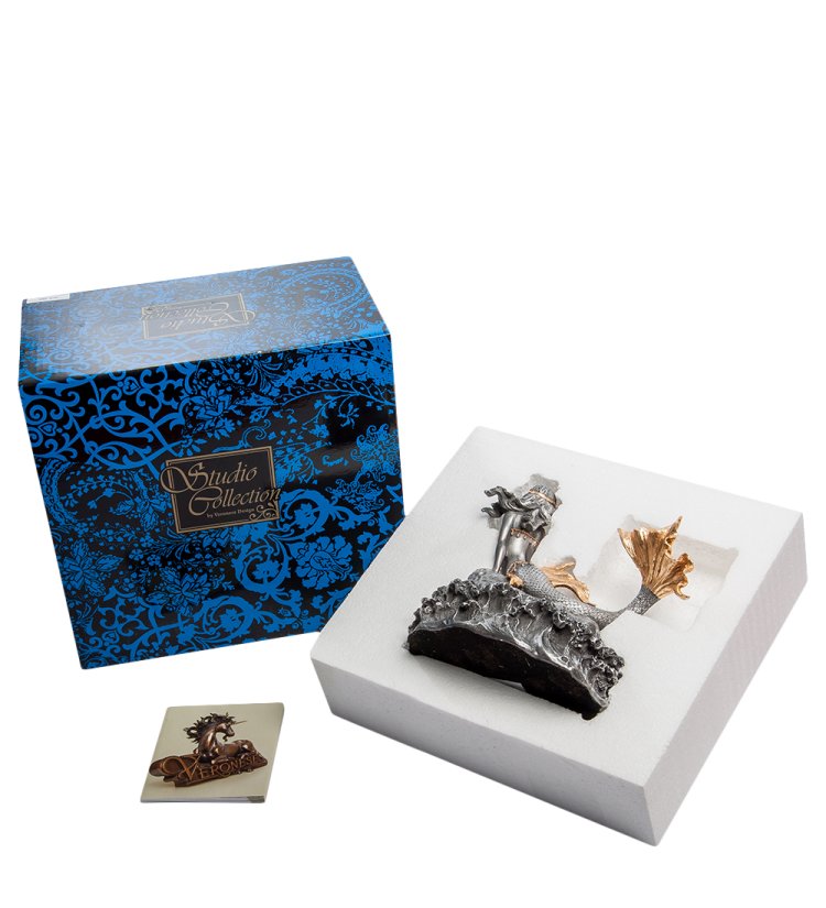 Шкатулка Русалка на морском камне Veronese WS-485, упаковочный вид