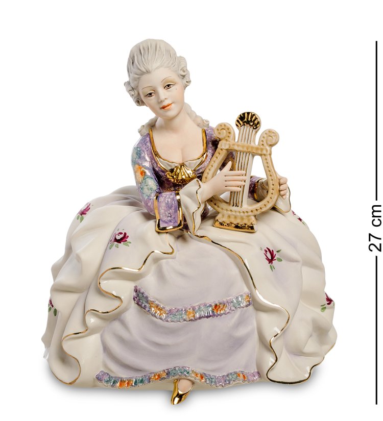 Статуэтка Девушка с арфой в кресле Sabadin Vittorio SV- 87