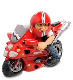 Статуэтка Байкер в красном шлеме