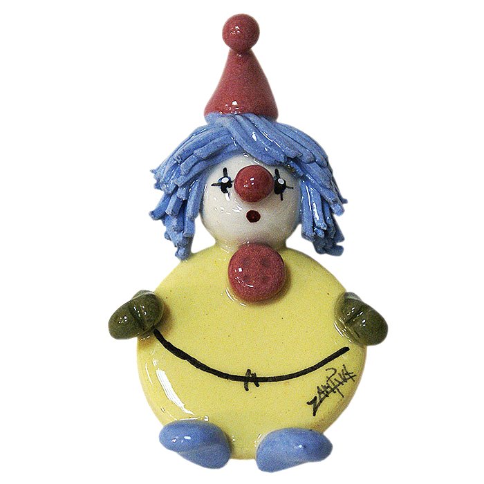 Магнит Клоун жёлтый