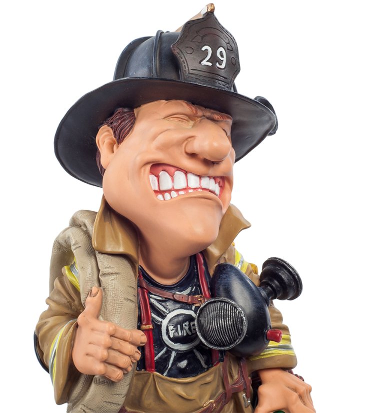 Статуэтка Пожарный на работе The Comical World of Stratford STD-23, портретный вид