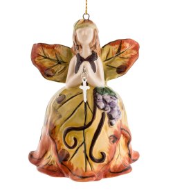 Подвесной Колокольчик из керамики Ангел