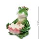 Подсвечник из керамики Лягушка с лотосом Pavone CMS-02/13