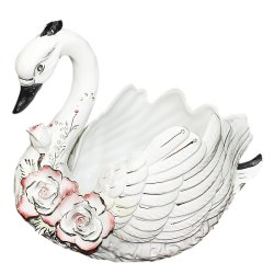 Ваза для фруктов Лебедь с Розами